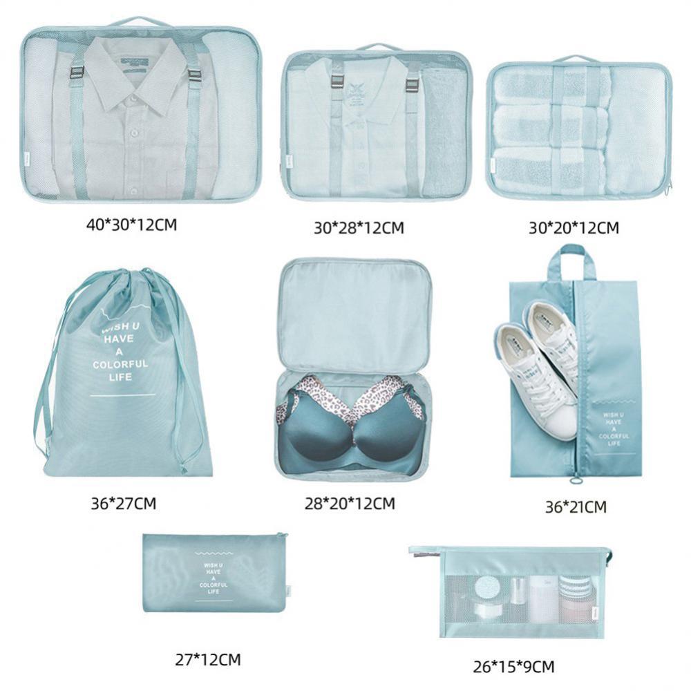 TravelEase Bagage Organizer Set - 8-delige set. Nu GRATIS toilettas!